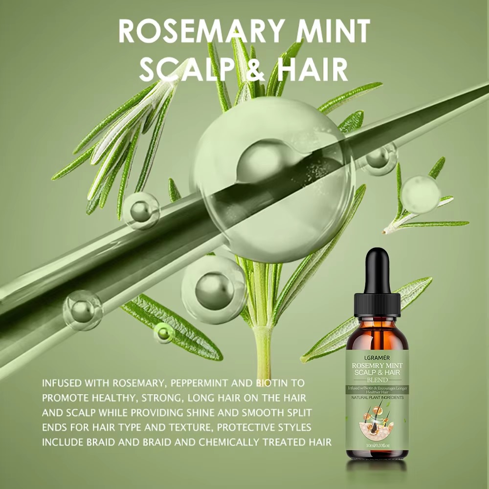 Hair Growth Essential Oil Rosemary Mint - 50ml - Image 3
