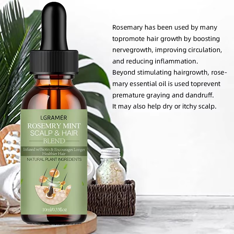 Hair Growth Essential Oil Rosemary Mint - 50ml - Image 4